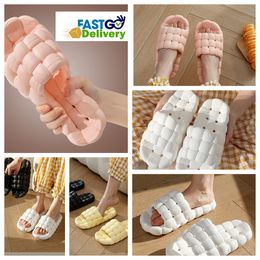 Slippers Home Shoes GAI Slide Bedroom Shower Room Warm Plush Living Rooms Soft comfort Wear Cotton Slippers Ventilate Womans Men black pink whites