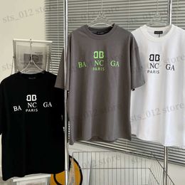 Men's T-Shirts France paris Fashion cotton T Shirts designer Mens women 1 1 Graphic letter print ccolor Casual brand Short sleeve Shirt Tee Clothing Top T240326