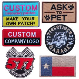 accessories Custom Embroidery Patches, Personalised Morale Patches,Any Size or Logo can be Customized,Hook and Loop,Sew on ,Iron on