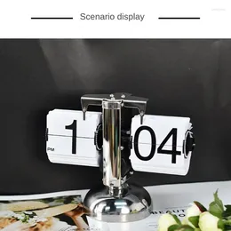 Table Clocks Household Accessories Automatic Page Turning Tasteless Abs Desktop Clock Home-appliance Lcd Digital Alarm Heat-resisting