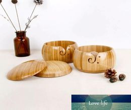 1315cm Wooden Yarn Bowl for Handmade Knitting Crochet Yarn Storage Holder Stop Yarns Rolling8974317