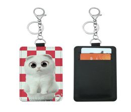 Sublimation Card Holder PU Leather Blank Credit Cards Bag Case Heat Transfer Print DIY Holders With Keychain 2299 T26510532