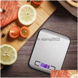 Other Kitchen Tools Digital Food Scale Tool Stainless Steel Mtifunction Scales Measures In Grammes And Ounces Drop Delivery Home Garde Dhbzj