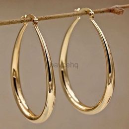 Hoop Huggie Shining Gold Womens Earrings Fashion Smooth Earrings Wedding Engagement Jewelry Gifts 240326