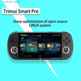 Portable Game Players TRIMUI Smart Pro open-source handheld game console retro arcade HD 4.96 inch i screen game console Linux system 26 simulator Q240326