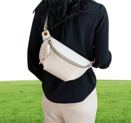Women Waist Packs White Purse Leather Fanny Letter Belt Bags Shoulder Messenger Female Wallet Fashion Chest Crossbody Bag Pouch9140899