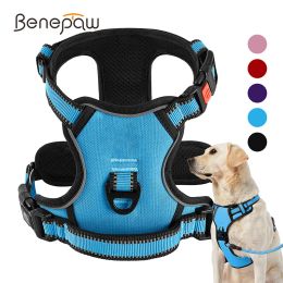 Harnesses Benepaw No Pull Dog Harness Comfortable Reflective Control Handle Padded Puppy Pet Vest Harness For Small Medium Large Dogs