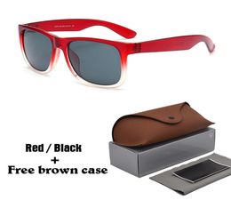 High quality Sunglasses Men Women Brand Designer Plank frame Sun glasses Flash Mirror Lenses with Leather with brown cases and box2741446