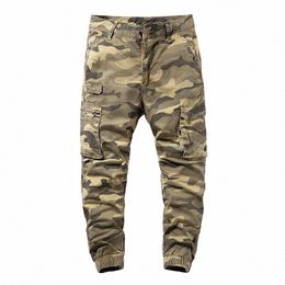 cargo Pants Men Combat SWAT Army Military Pants 100%Cott Many Pockets Stretch Flexible Man Casual Trousers Plus Size 28- 38 V8Xm#