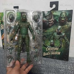 Action Toy Figures NECA Creature from the Black Lagoon Action Figure Horror Film Model Toys Collection Movable Toys Model Birthday Gifts T240325