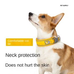 Collars Smalllarge Dog Collars Widened Pet Collars Corgi Doberman Greyhound Collar Dogs Accessories Correa Perro Pet Supplies