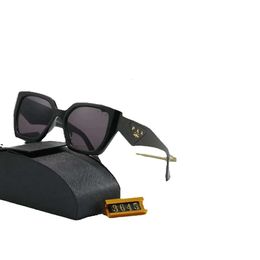 새로운 패션 디자이너 여성용 사각형 남성 빈티지 그늘 두꺼운 프레임 누드 Sunnies Unisex Sunglasses Box AAA