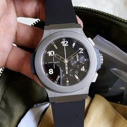 U1 Top-grade AAA Men Watch 45mm Quartz Chronography Movement Rubber Strap Fashion Watches Waterproof Design Montre De Luxe Wristwatches