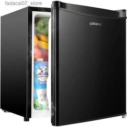 Refrigerators Freezers Upstreman 1.7 Cu. ft mini refrigerator with freezer adjustable thermostat energy-saving low noise single door compact refrigerant Q2403271