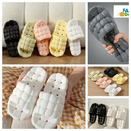 Slippers Home Shoes GAI Slide Bedroom Shower Rooms Warms Plush Living Room Soft Wear Cotton Slipper Ventilate Woman Men pinks whites