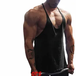 men's Gym Training Bodybuilding Printed Muscle Tight Top Sports Fitn Tank Top j2BU#