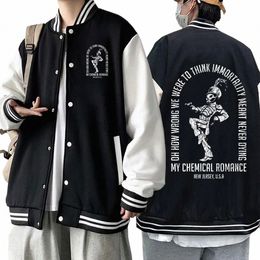 my Chemical Romance Jacket Sweatshirts Hoodie Women Mens Coat Cool Baseball Uniforms Jacket Couple Print Cardigan Clothes Tops w6sq#