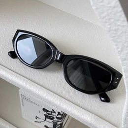 New Cat Eye Gm Sunglasses for Women with High Aesthetic Value Square and Round Face Men Sun Protection Fashion Trends Uv Glasses