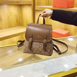 Luxury Leather Bag Designer Ladies Bag 2024 New Fashion Lightweight Backpack Casual Ladies Travel Multi-functional Student Backpack Leather Handbag