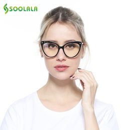 Sunglasses SOOLALA TR90 Cat Eye Anti Blue Light Reading Glasses Women Cateye Reader For Sight Presbyopic1543719