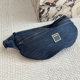 Women Luxury Waist Bag Designer Chest Bag Large Capacity Wallet Card Bag Mobile Phone Bag Denim Material Key Bag