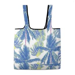 Shopping Bags Foldable Handbag Fashion Simple Custom Pattern Plain Cloth Bag Lightweight Waterproof Reusable Large Capacity Tote