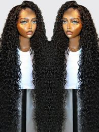 baby hair Wig Human Hair Human Hair Pre Cut Lace Closure 13x4 Lace Front Wig Curly Human Hair with Preplucked Hairline