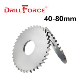 Zaagbladen Drillforce Tungsten Steel Milling Saw Blade Dia 4080mm 72 Teeth Solid Carbide Circular Cutter Industrial CNC Tools