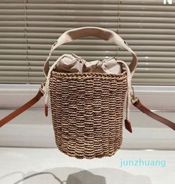 Designer -Summer Straw Beach Handbags Vegetable Basket Shopping Bags Woven Vacation Travel Woman Large Capacity Totes Bag 2024