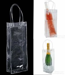 Bag Gift Wine Beer Champagne Bucket Drink Ice Bag Bottle Cooler Chiller Foldable Carrier Favour Gift Festival Bags4947584