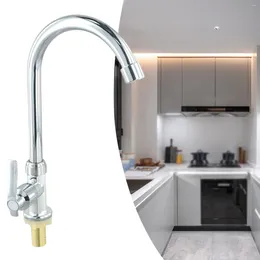 Bathroom Sink Faucets High Quality Material Faucet Bent Cold Water Kitchen Modern Plastic Steel Plating Single Hole Water-saving