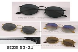 top quanlity Metal Round oversized circle sunglass UV400 Protection Coating Sunglasses gradient Glass lens gafas 53 Millimetres wi2105762