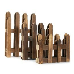 Gates 120cm Mini Wooden Fence DIY Miniature Fairy Garden Barrier Ornament Dollhouse