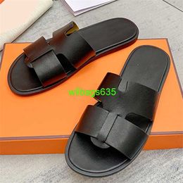 Men's Lzmir Sandals Leather Slippers Summer Soft-Sole 2024 Summer Celebrity Same Style Mens Slippers for Fashion Shoes Purchase have logo HBX0