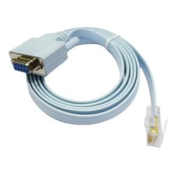 2024 Console Cable RJ45 Ethernet To RS232 DB9 COM Port Serial Female Routers Network Adapter Cable for Cisco Switch Router