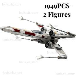 Blocks New 75355 X Wing Fighter Building Kit Classic Contruction Toy Spaceship Planefighter Blocks Bricks Toys for Kids Boy Gift T240325