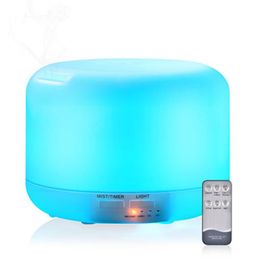 Mini Ultrasonic Humidifier Aromatherapy Essential Oil Diffuser 7 Colour Changable Light Cool Mist Maker with remote control 300ml 53812355