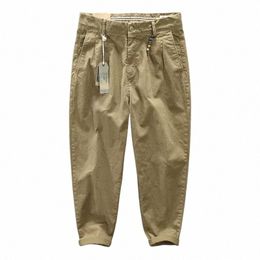 Pantaloni autunno nuovi da uomo Cott Casual Butt Big Pocket Veet Cargo Pants Oversize 4XL AZ301 AZ338 H7mB #