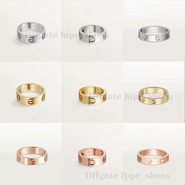 Classic design fashion style love titanium steel ring with diamonds three Colours holiday gift party birthday gift for women