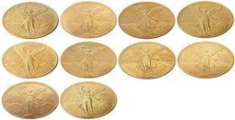 High Quality 19211947 10pcs Mexico Gold 50 Peso Coin copy coin5899197