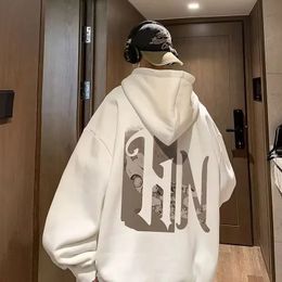 City Boy Oversized Hoodie Sweatshirt Men American High Street Hoodies Funny Streetwear Hip Hop Hoody Mens Autumn Tracksuit 240315