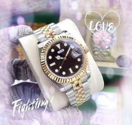 Popular Women Auto Day Date Watch Imported Movement Quartz Clock Fashion Woman High Quality Full Stainless Steel Set Auger 3 Pointer Wristwatches gifts