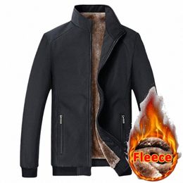 plus Size 7XL 8XL Men's Winter Jacket Thick Warm Stand Collar Men's Winter Coats Luxury Men's Jacket Fleece Warm Outwear 5XL 6XL L1U3#