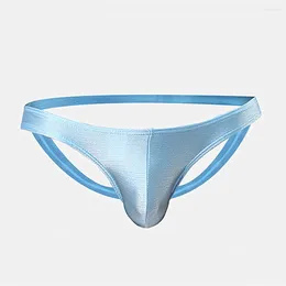 Underpants Men Shiny Jock Strap Briefs Back Space U Convex Thong Sexy Open Underpant Gay Pouch Knickers