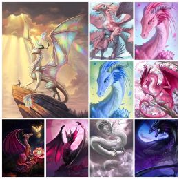 Stitch Dragon HD Pictures 5D Diamond Painting Kits Diamond Mosaic Mythical Animal Full Drill Rhinestone Embroidery Home Decor Gift