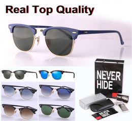 1pcs whole Brand design Cat Eye sunglasses men women High quality glass lens with original box packages accessories every4277367