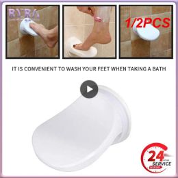 Mats 1/2PCS Bathroom Wallmounted Shower Foot Rest Shaving Leg Step Aid Grip Holder Pedal Step Suction Cup Non Slip Foot Pedal Wash
