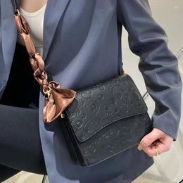 Bag Classic Black Shoulder For Women Luxury Pu Leather Crossbody Small Flap Messenger Bags Fashion Square Female Handbag Sac