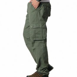 cargo Pants Men Cott Streetwear Army Multi Pockets Trousers Pantal Homme Mens Outwear Sweatpants Military Tactical Pants 44 q3kR#