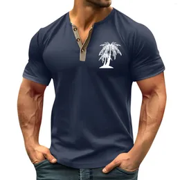 Men's T Shirts For Men Elegant Fashion Printed Combo V-Neck Short Sleeves Summer Training Ropa De Hombre